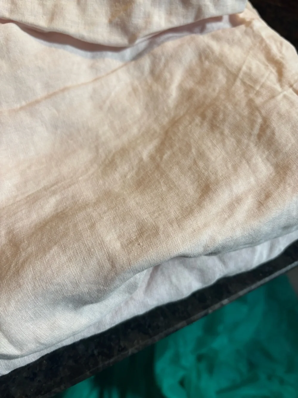 Quince Blush Pink Linen pillow cases pair - Picture 4 of 4